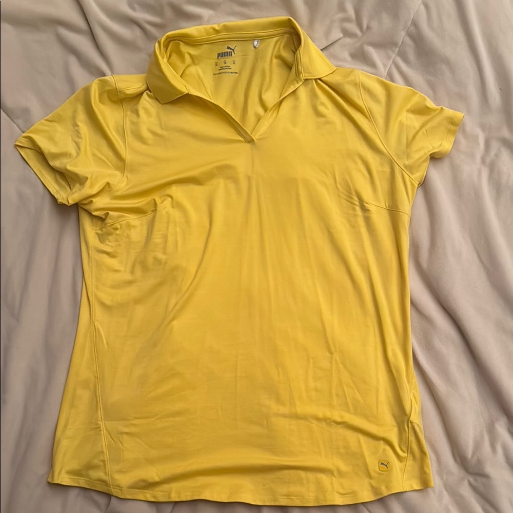 Puma Women's Yellow Polo Shirt
